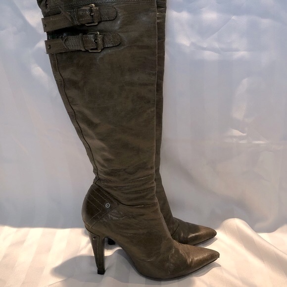 Le Chateau Leather Over the Knee Boots - Picture 2 of 15